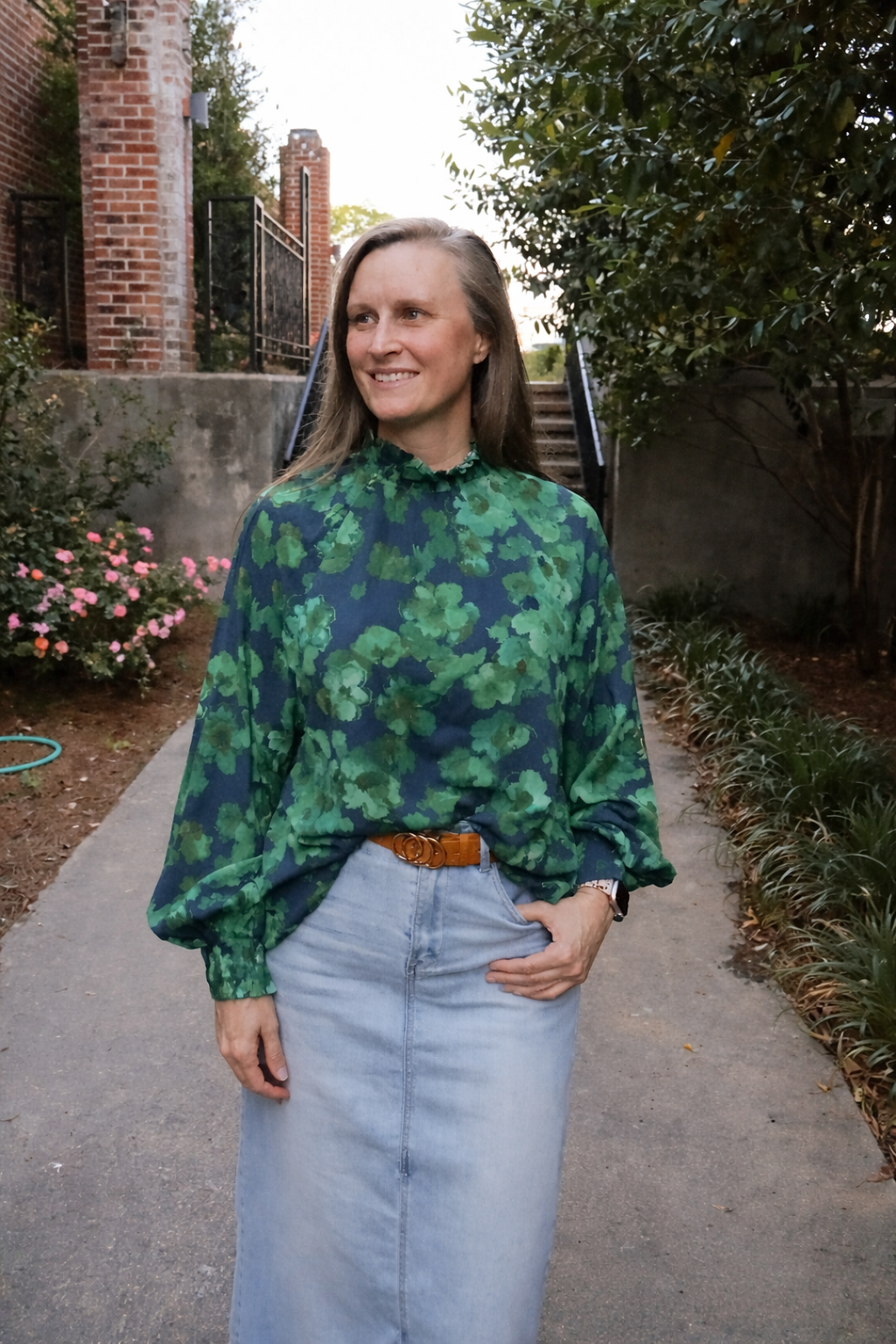 “Midnight Blooms” Top