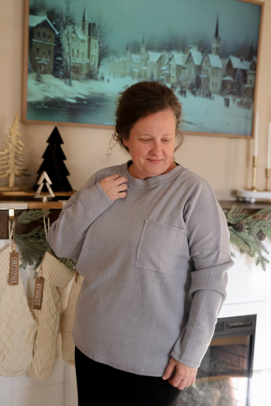 “Cuddle Season” Fleece Top