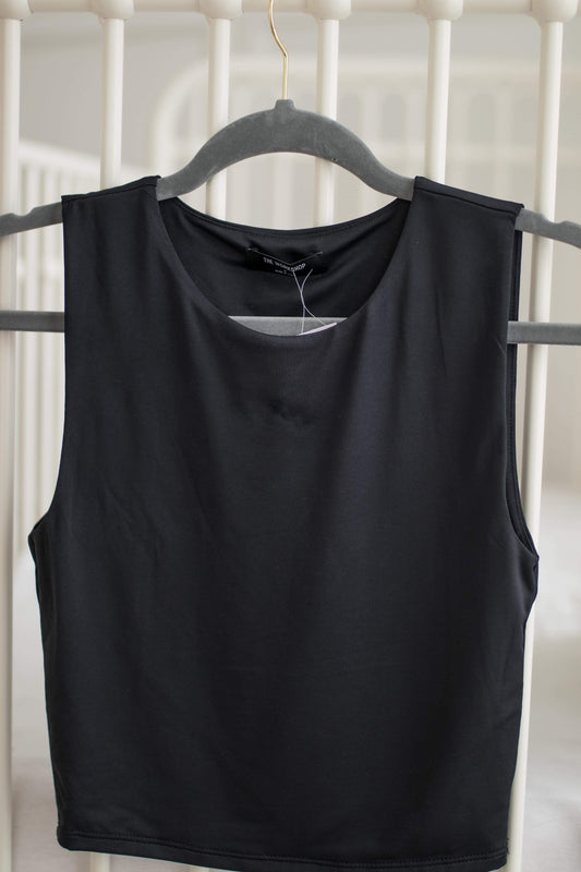 Dressy Half Tank - Black