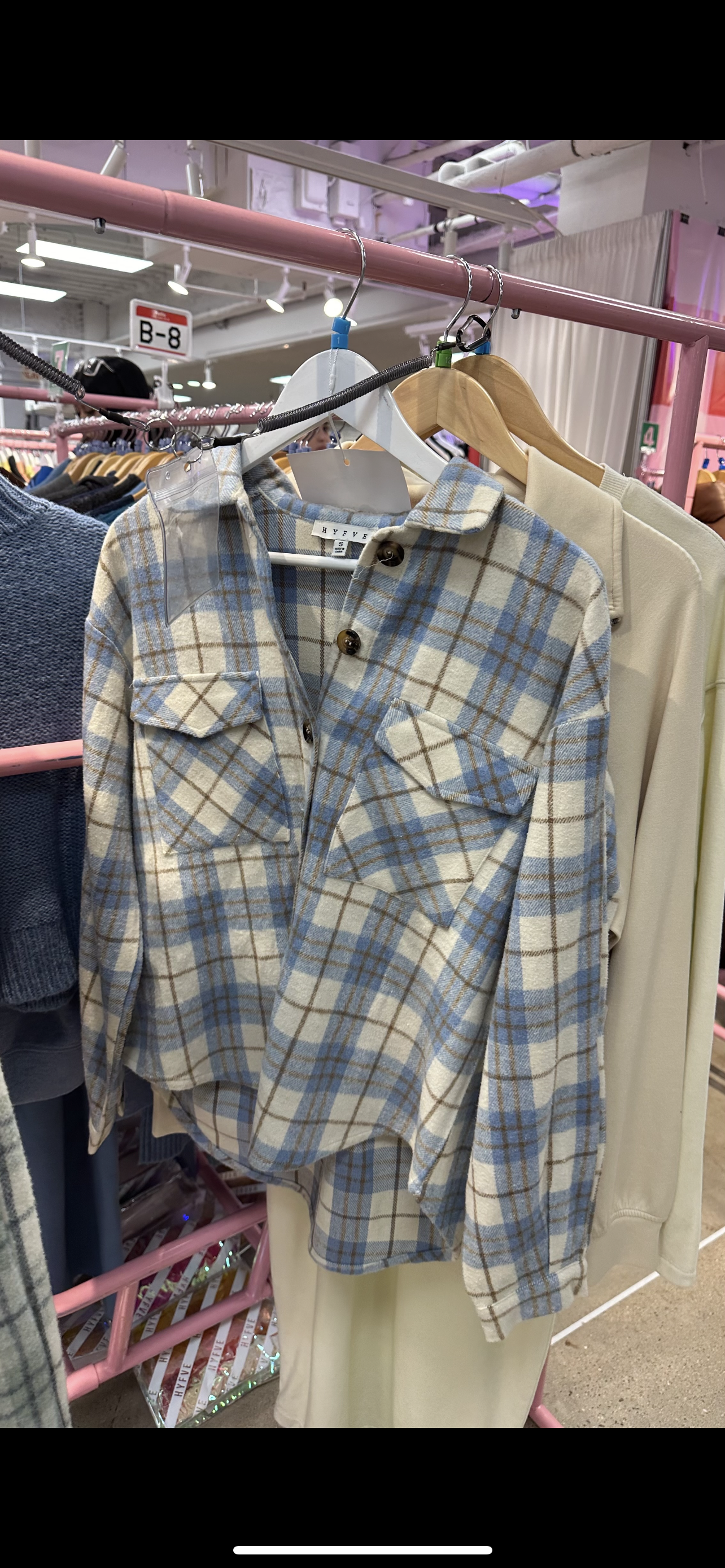 Blue Plaid Shacket