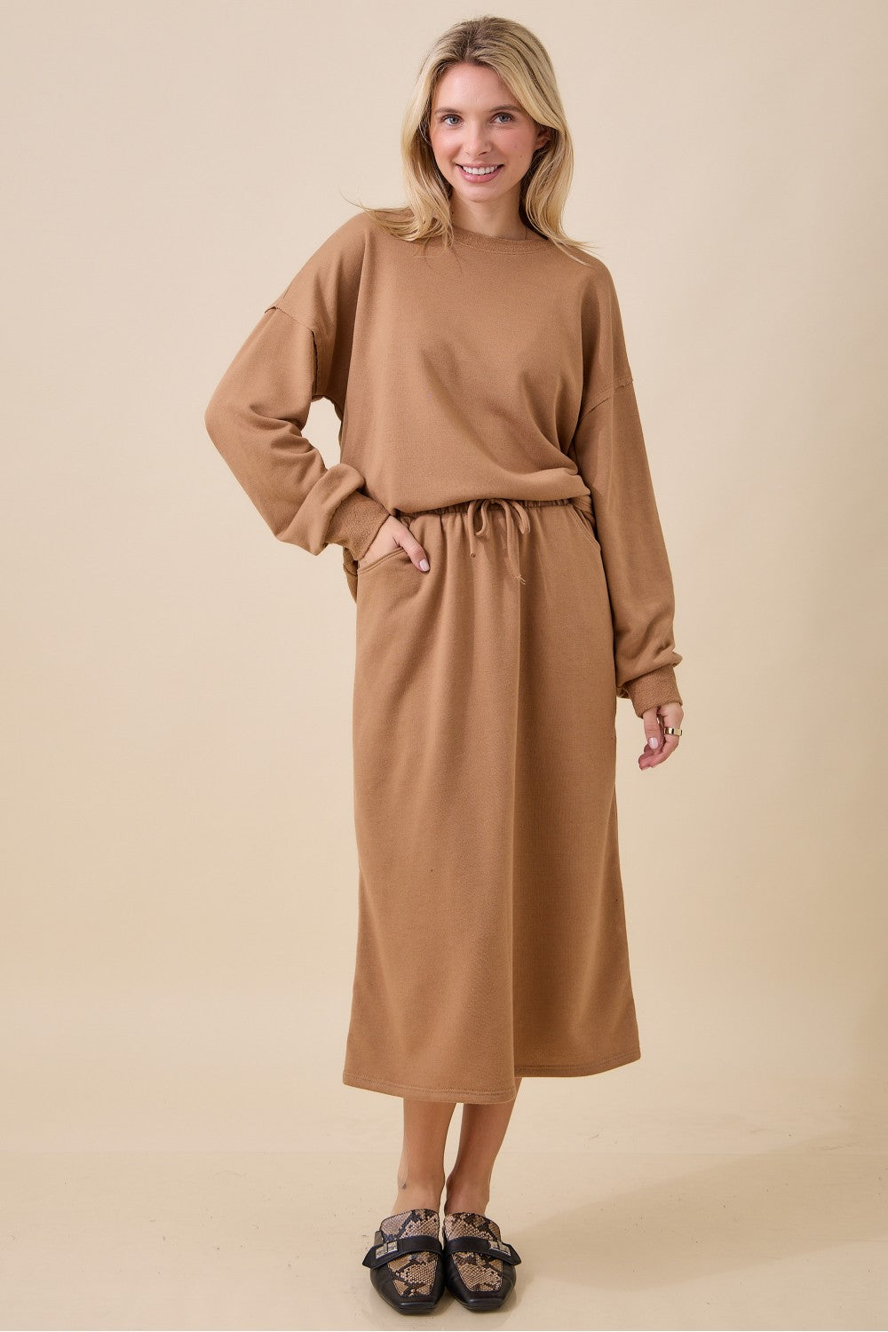 “Effortless Everyday” Skirt - Camel