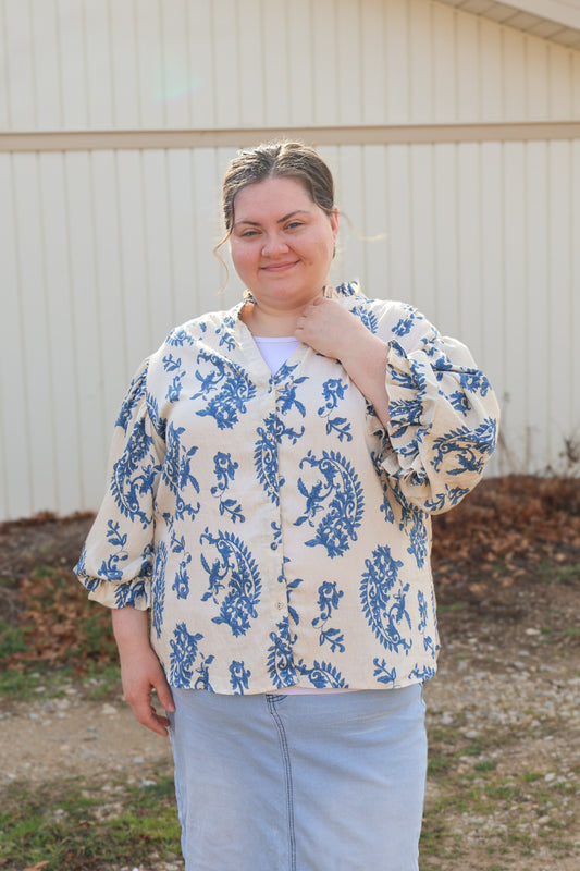 “Blue Daze” Top
