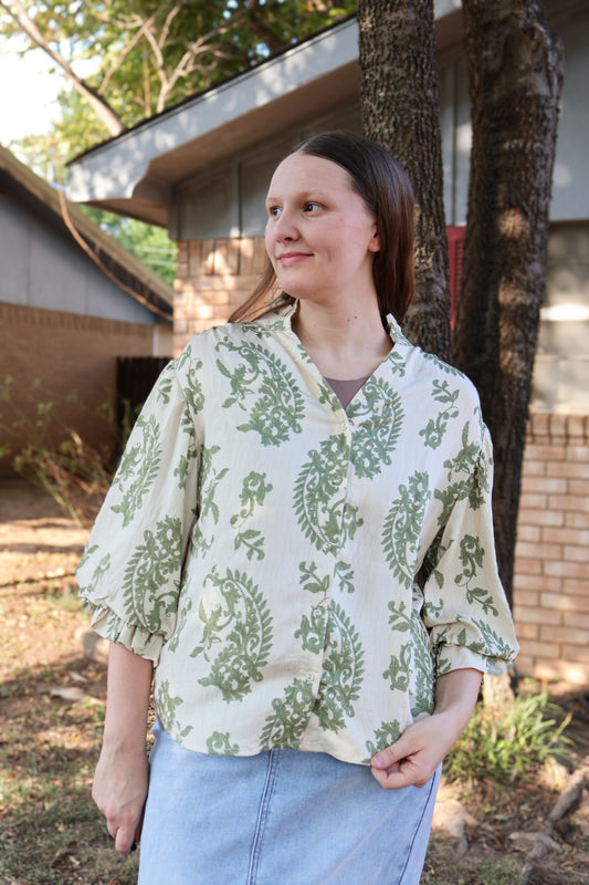 “Sage Daze” Top