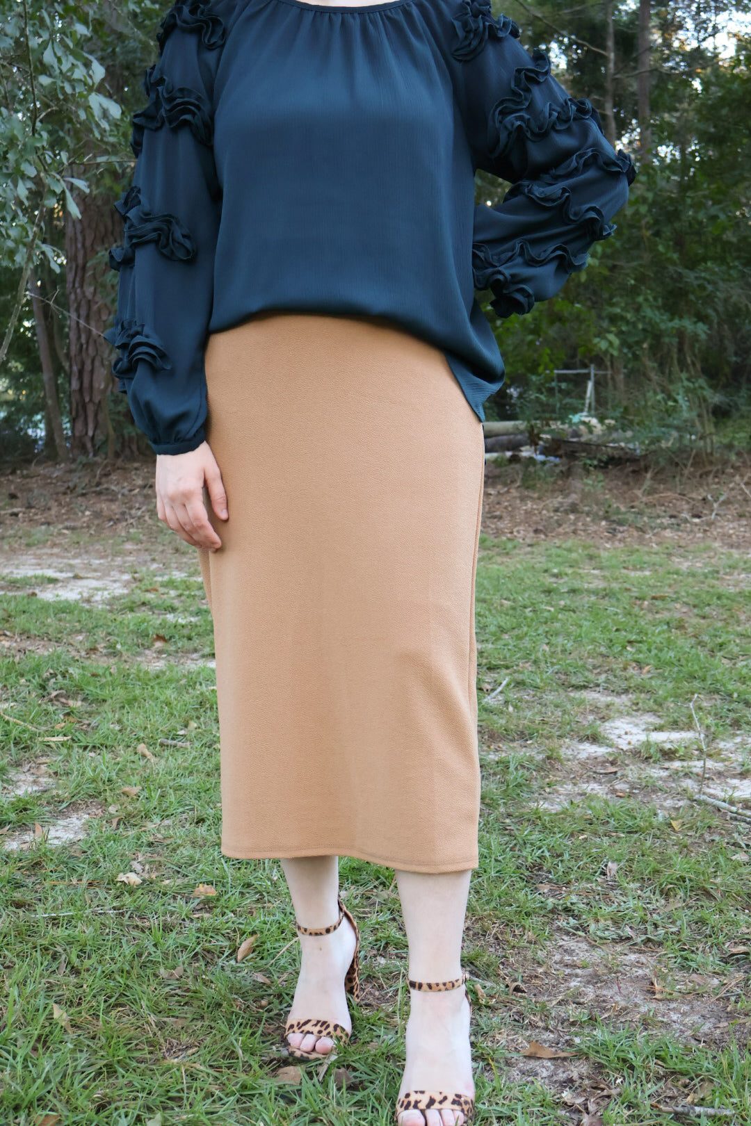 The “Elaine” Pencil Skirt - Coffee