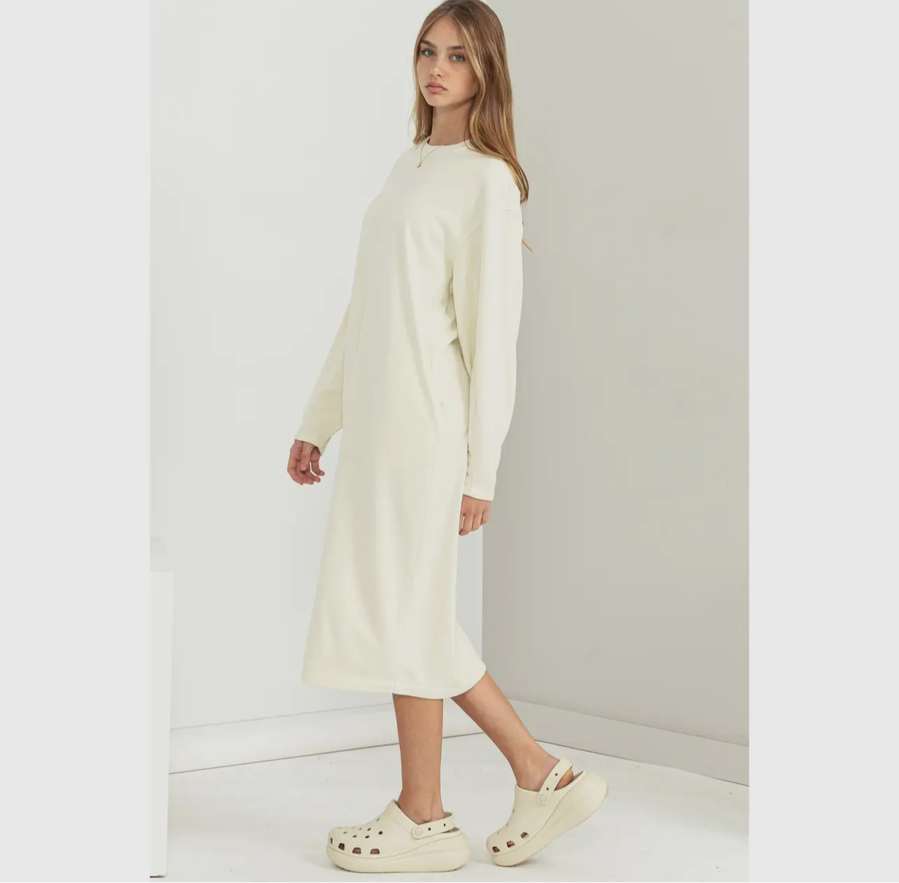 “Totally Cozy” Sweatshirt Dress