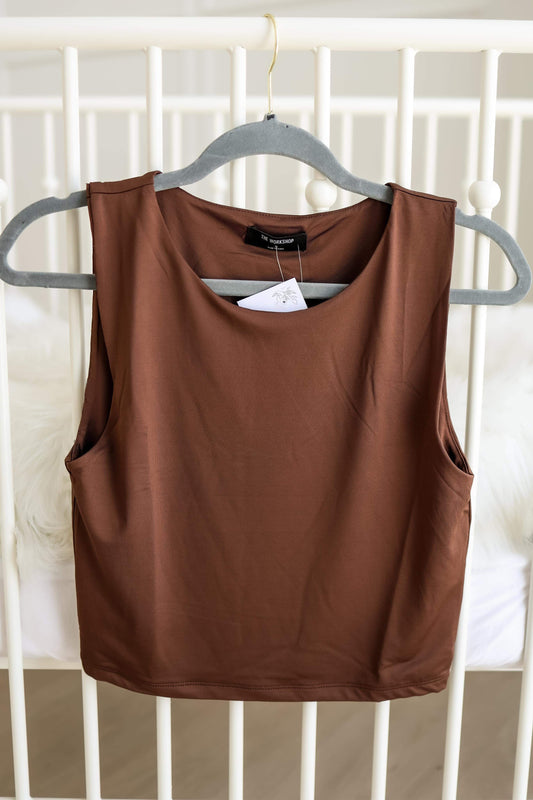 Dressy Half Tank - Coco Bean