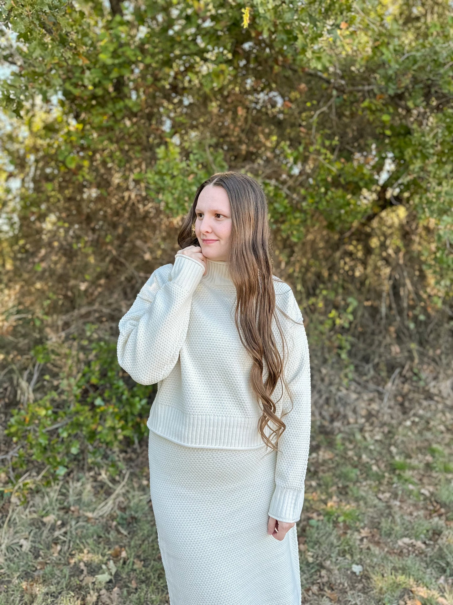 “Warm Wishes” Sweater Top - Cream