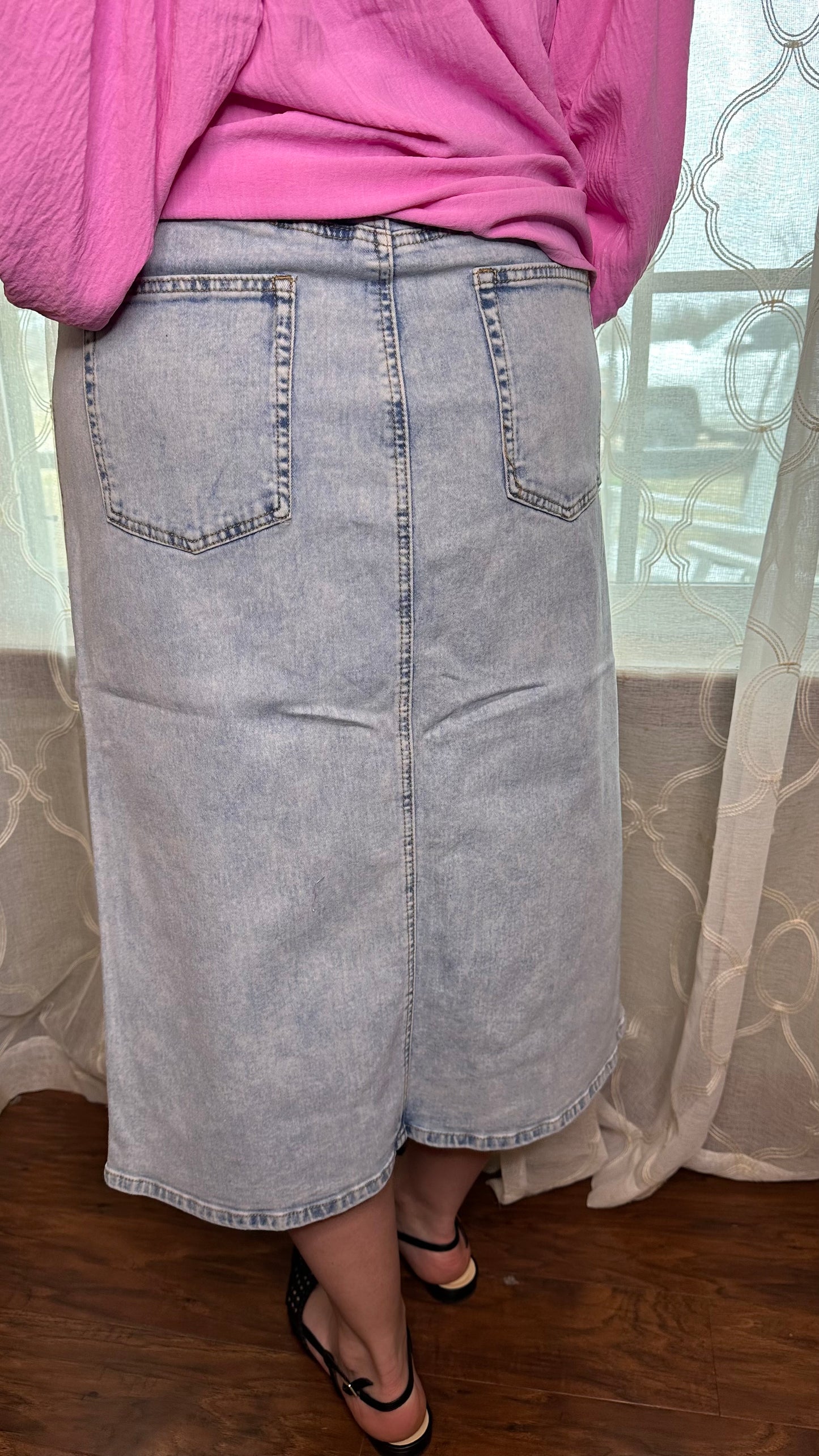 The “Kelsey” Denim Skirt