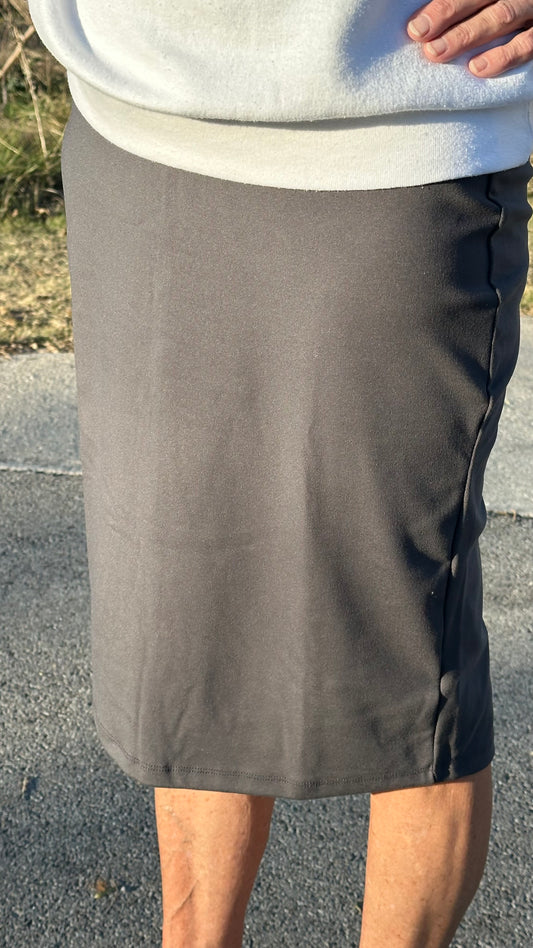 Grey Pencil Skirt