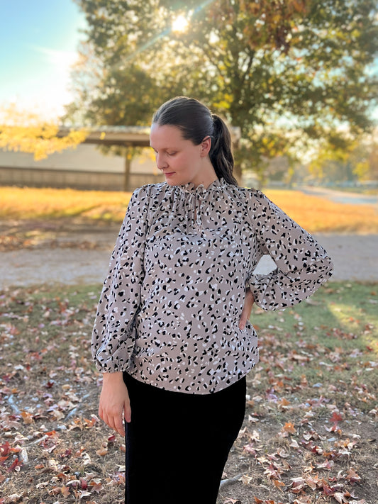 “Leopard Luxe” Top