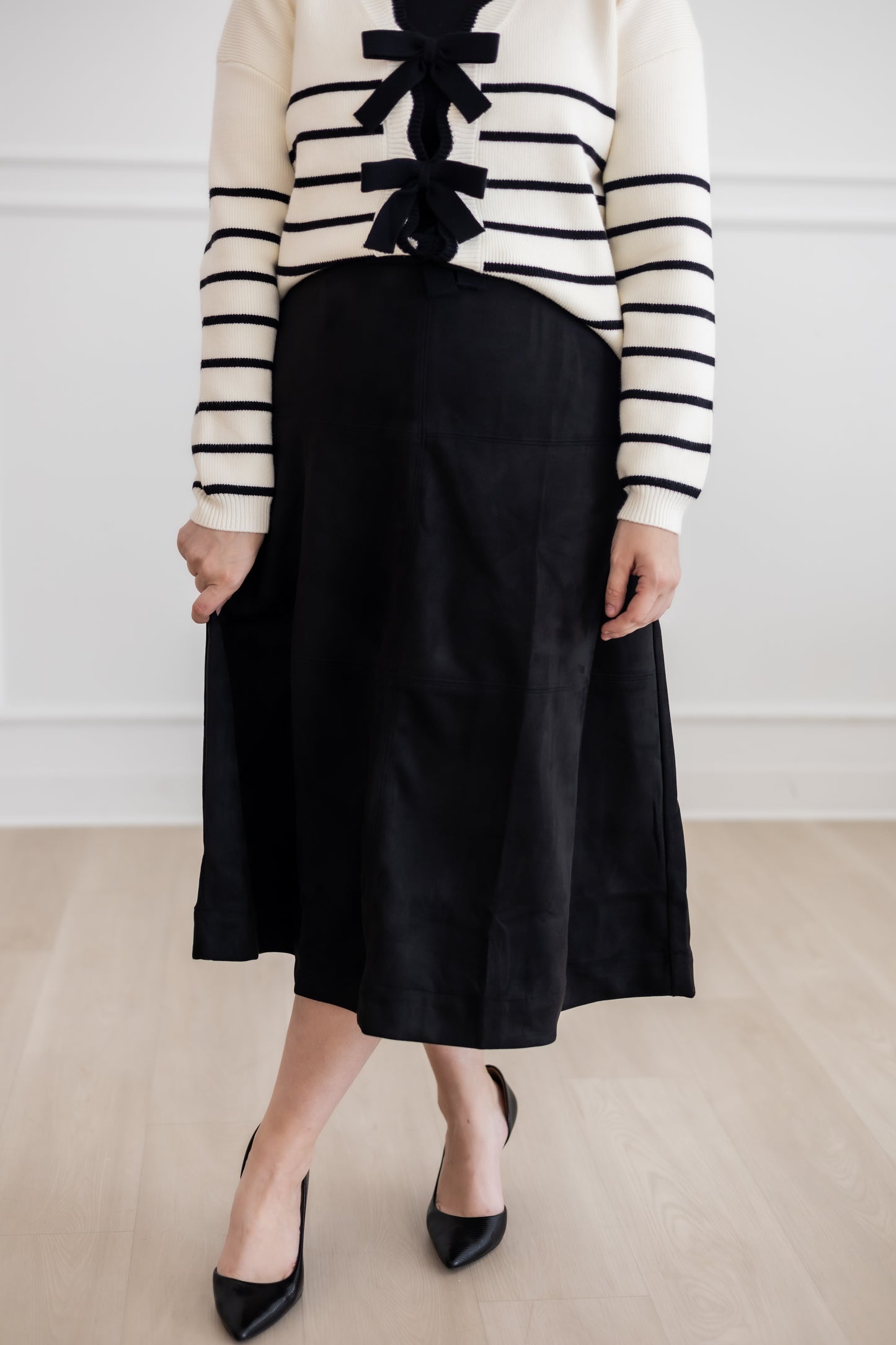 “Winter Stroll” Suede Skirt