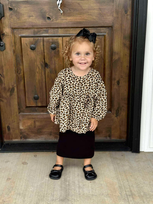 The “Elaine” Pencil Skirt (Kids) - Black