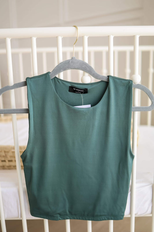 Dressy Half Tank - Forrest Green