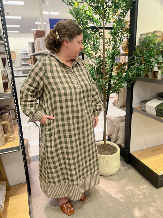 “Harvest Plaid” Dress