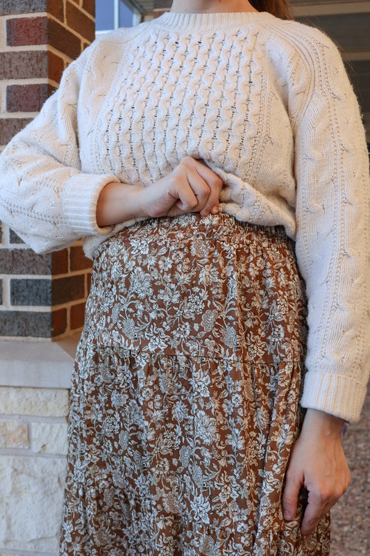 “Wildflower Whispers” Maxi Skirt