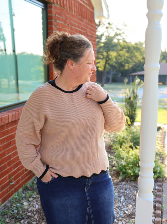 “Scalloped Lady” Sweater